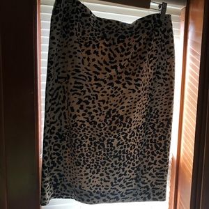 NWT Loft Animal Print Skirt